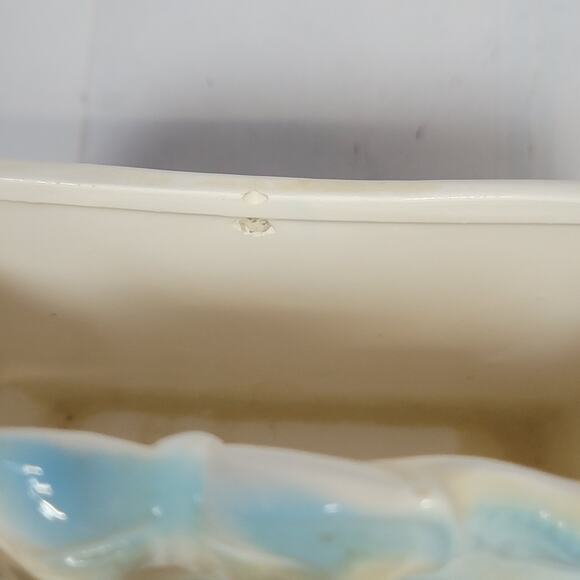 Vintage Baby & Stork Wall Hanging Planter 4946 Succulent, Nursery Decor - Picture 4 of 6